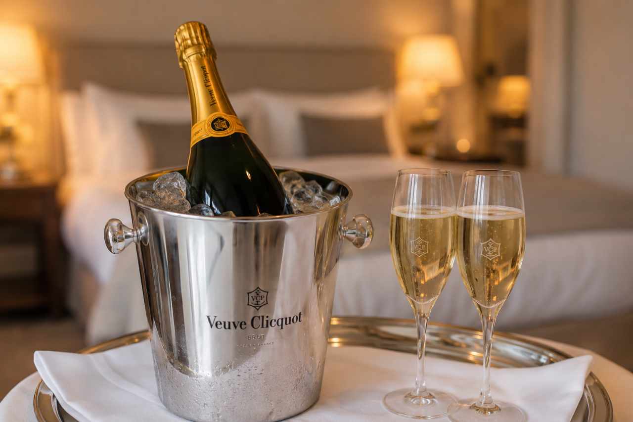 Profesionales distribución de champagne para hoteles (2)