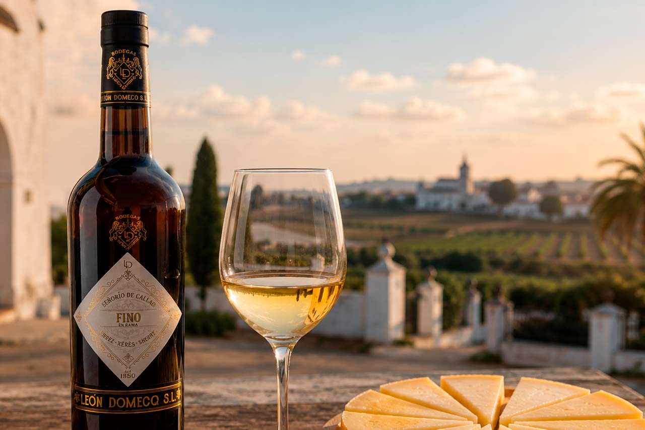 leon domecq vino blanco copa de fino y queso leon domecq vino blanco copa de fino y queso