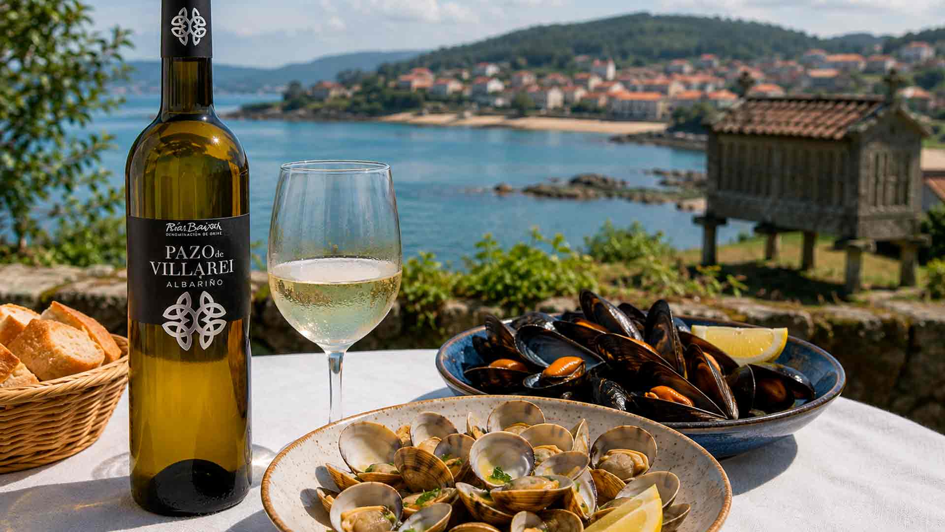 pazo de villarei albariño maridaje local pazo de villarei albariño
