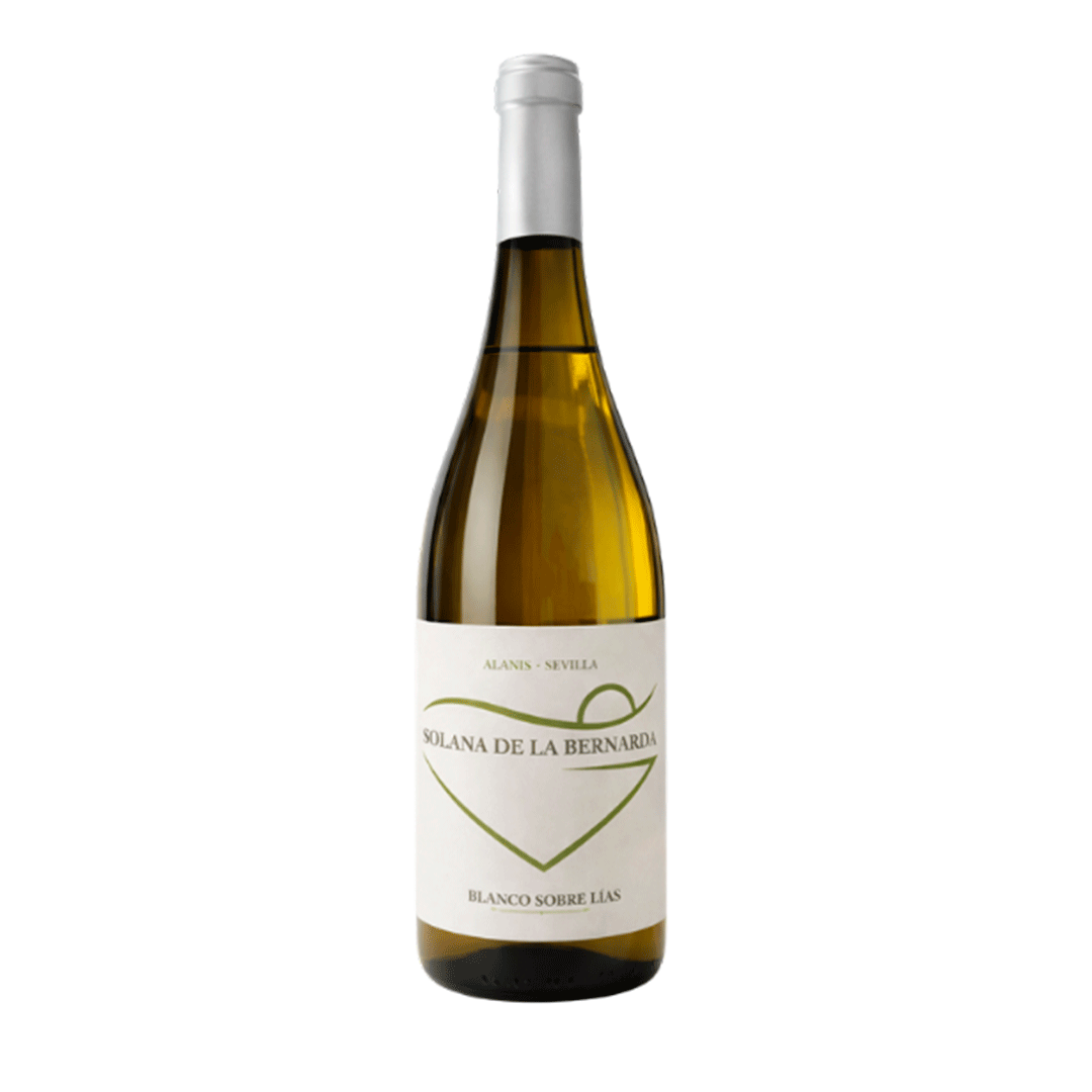 vino blanco sobre lias bodega solana de la bernarda